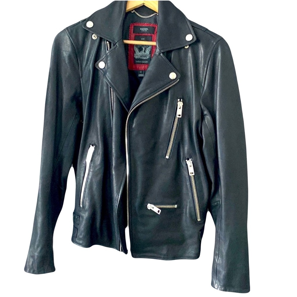 NWOT - Diesel Biker Lambskin Leather Jacket